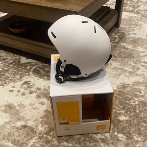 Kids White Ski Helmet